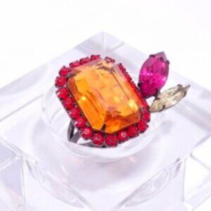 Joomi Lim Pretty Bijoux Bold Swarovski Cocktail Statement Ring NWOT 188  6
